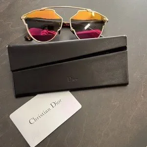 Dior So Real Tri Rainbow Rare Sunglasses dior sunglasses so real Tri Rainbow Lens Tortoise Arms Open  main image 3